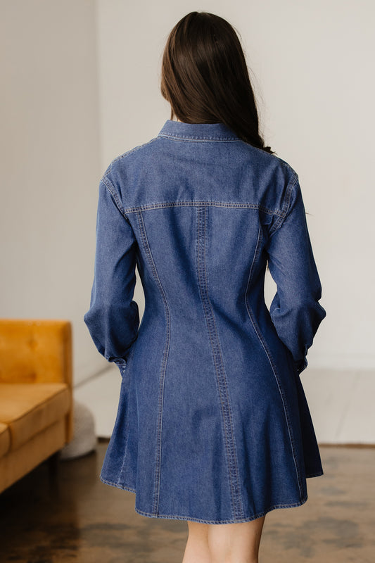 BNB Dress - Denim - Long Sleeve