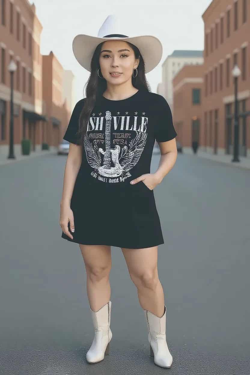 BNB Crew Neck T-Shirt Mini Dress