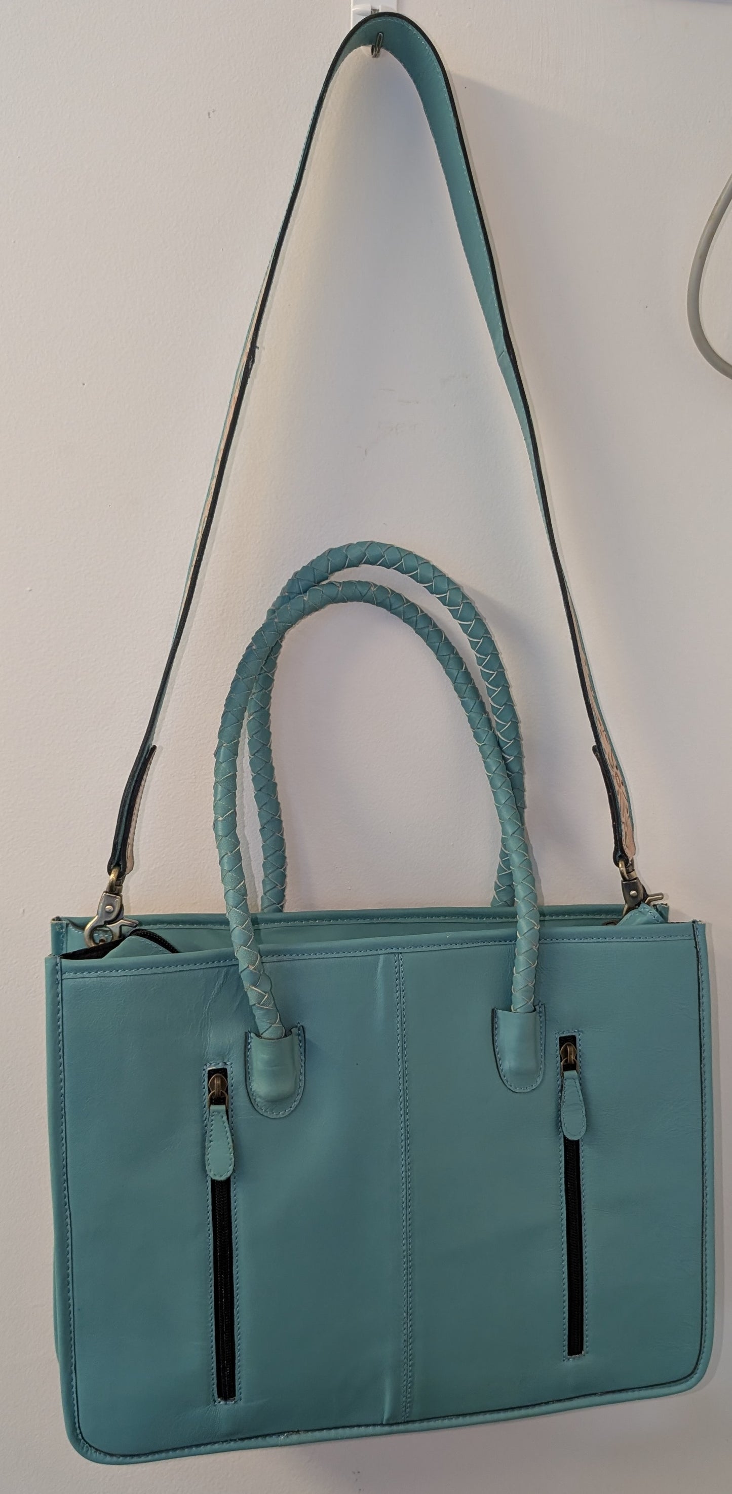 BNB Cowhide & Leather Tote Bag With Tassels - Large