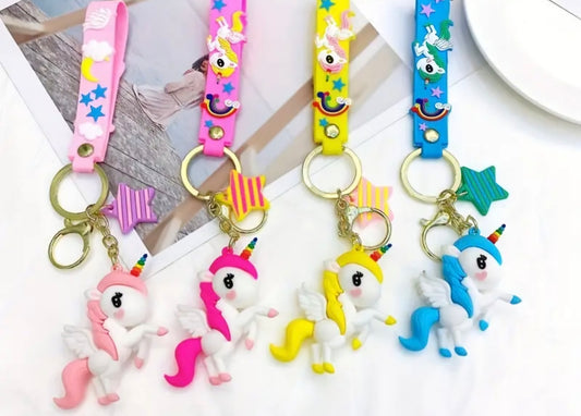Cartoon Unicorn Keychain