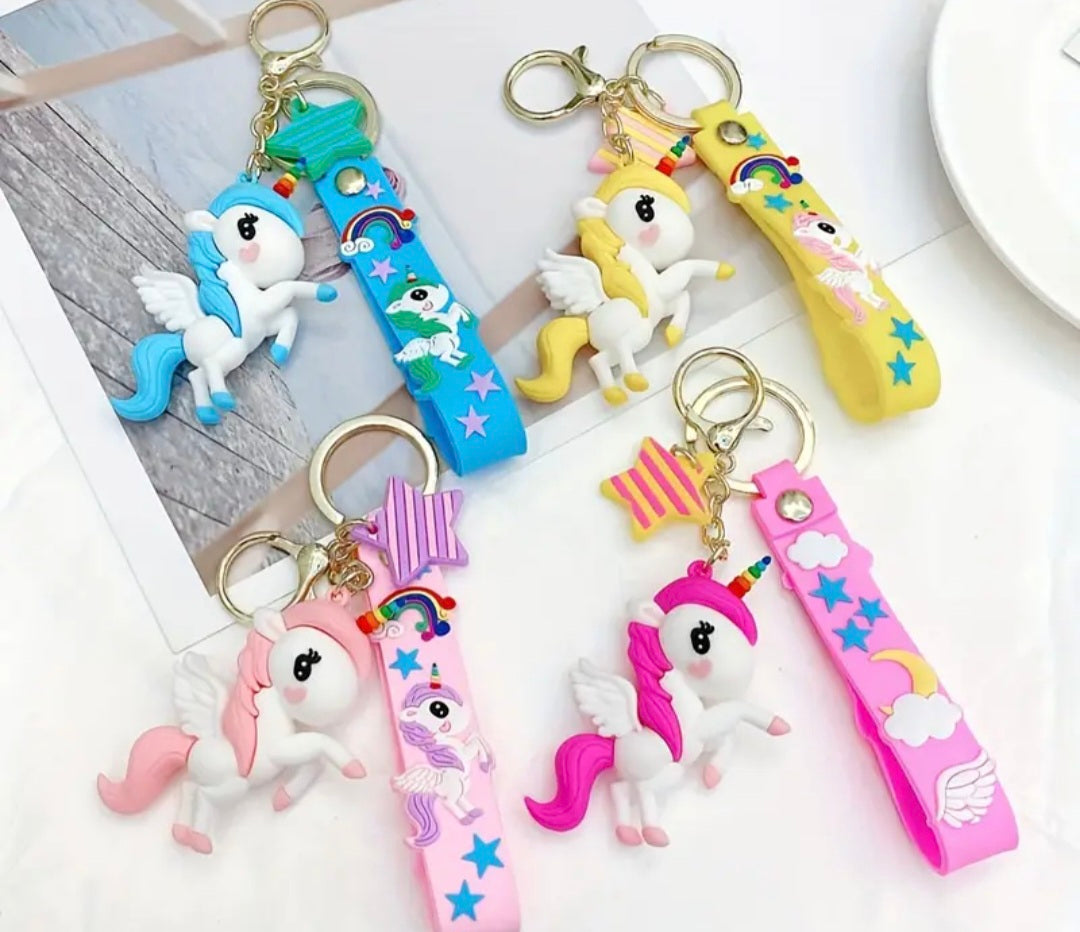 Cartoon Unicorn Keychain