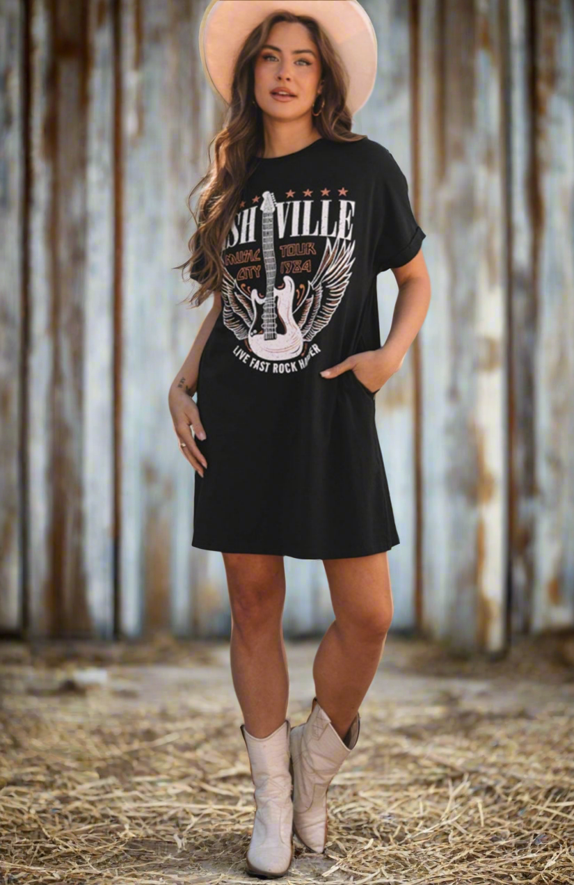 BNB Crew Neck T-Shirt Mini Dress
