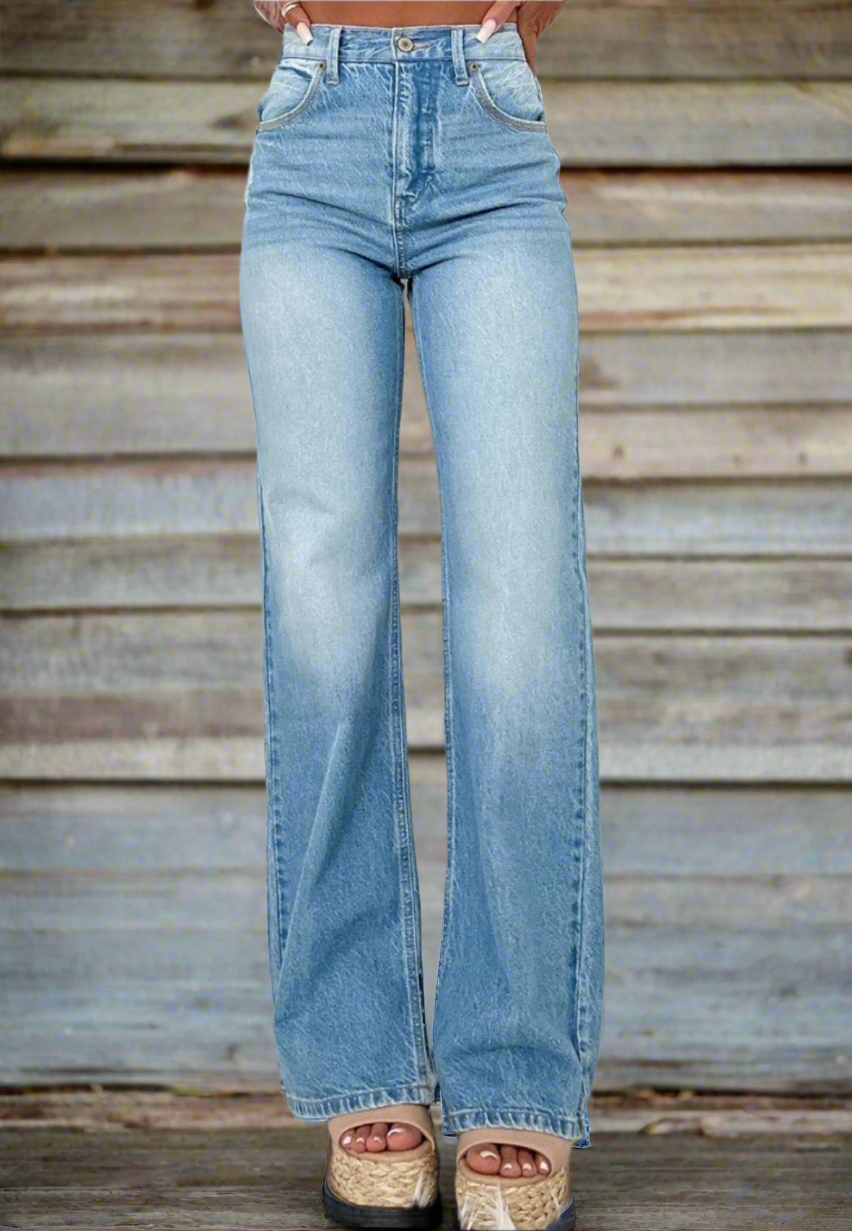 BNB Jeans - Myosotis HR Slit Leg