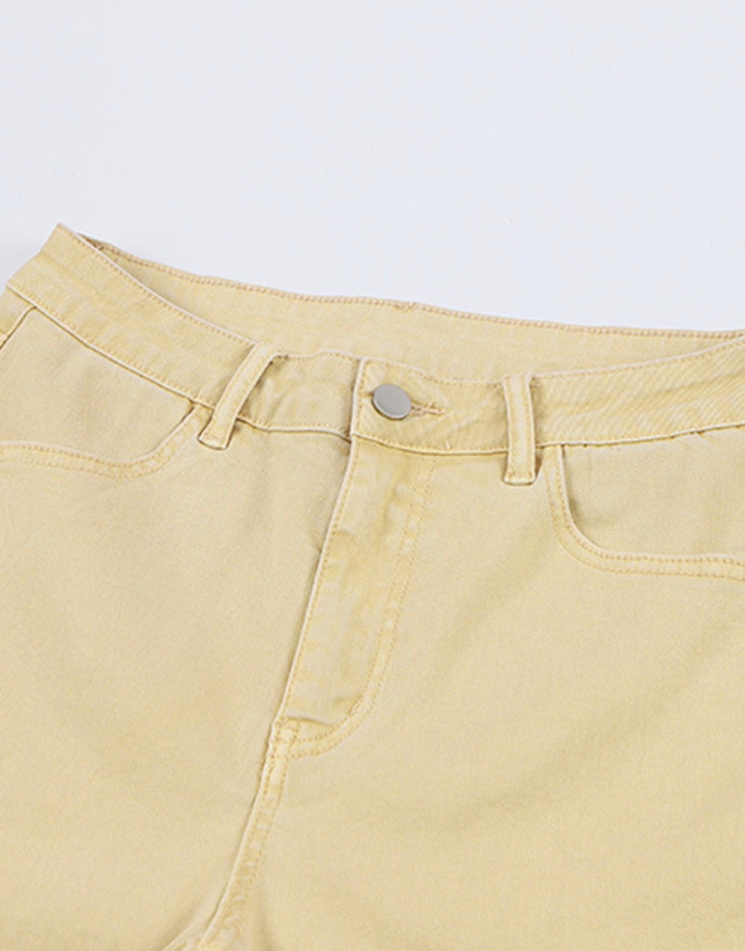BNB Jeans- Khaki MW Raw Edge Flare