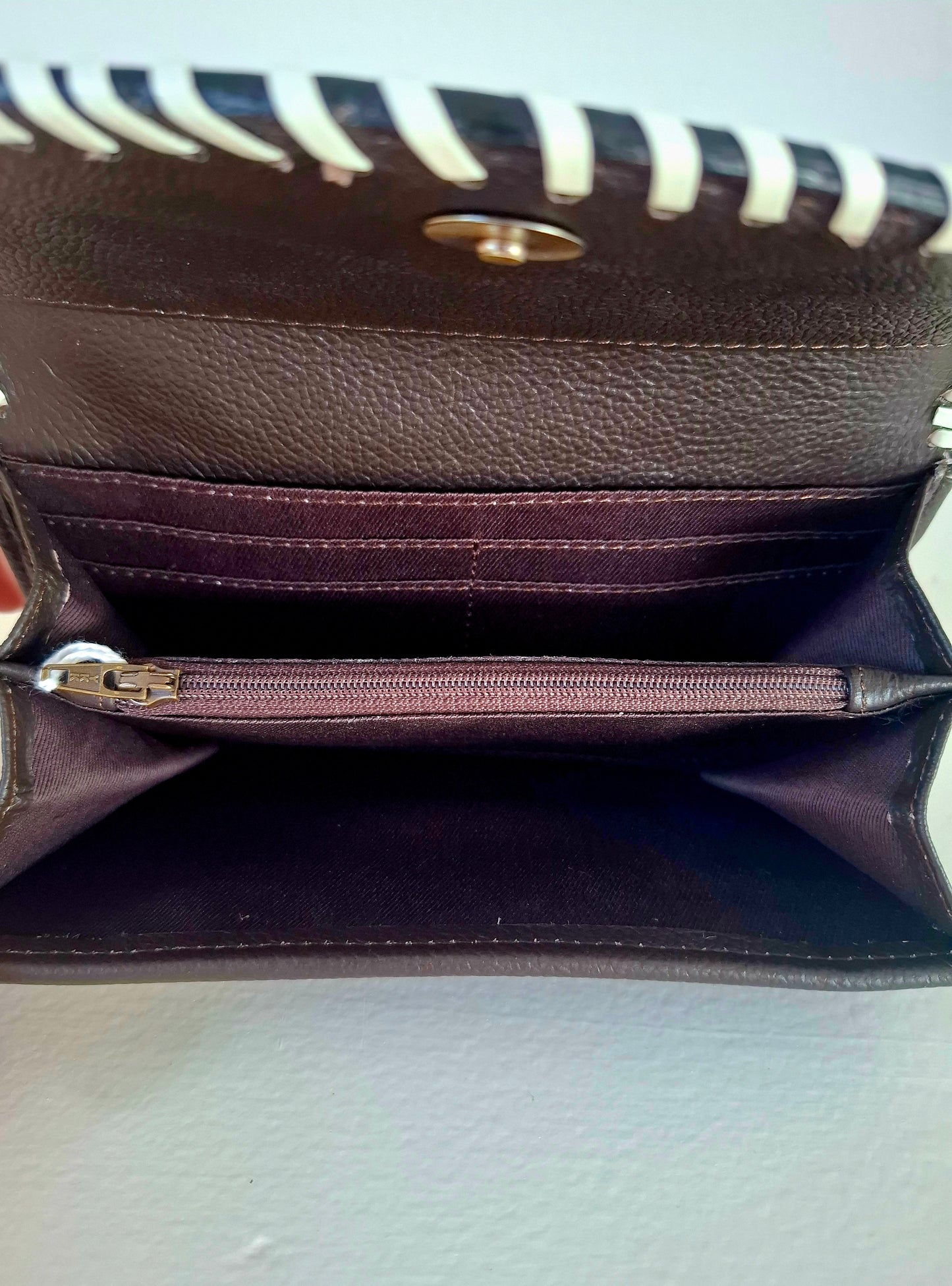 BNB Genuine Leather & Cow Hide Purse