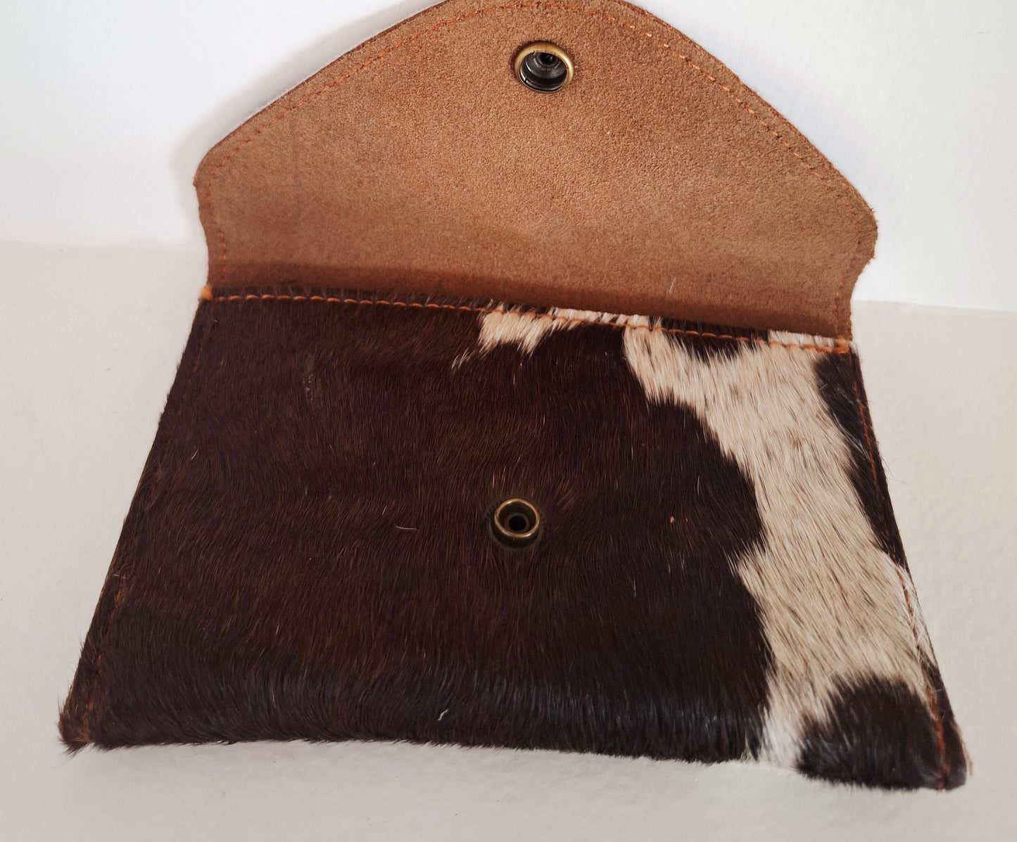 BNB Cow Hide Button Purse Mini