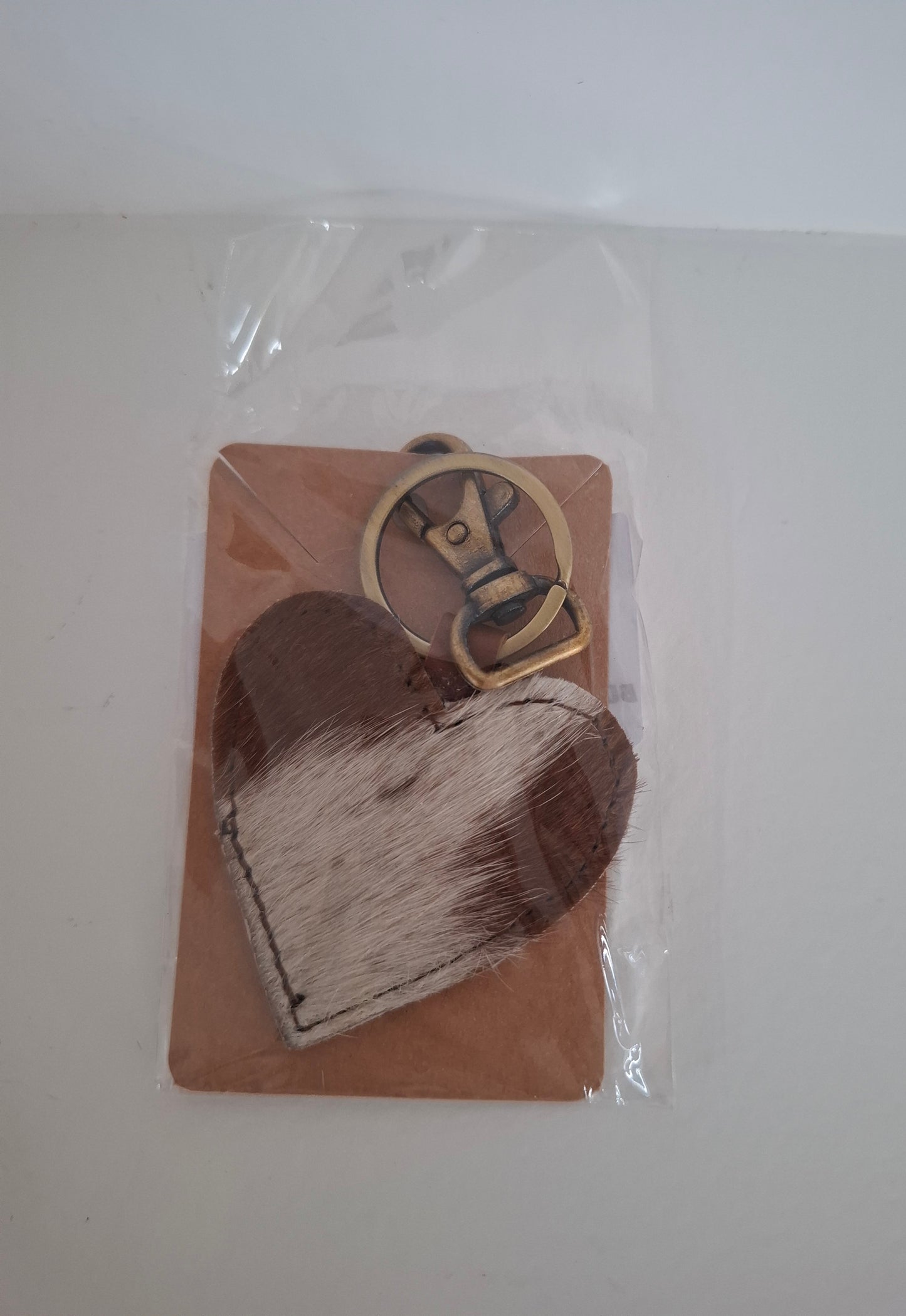 BNB Cow Hide Key Ring