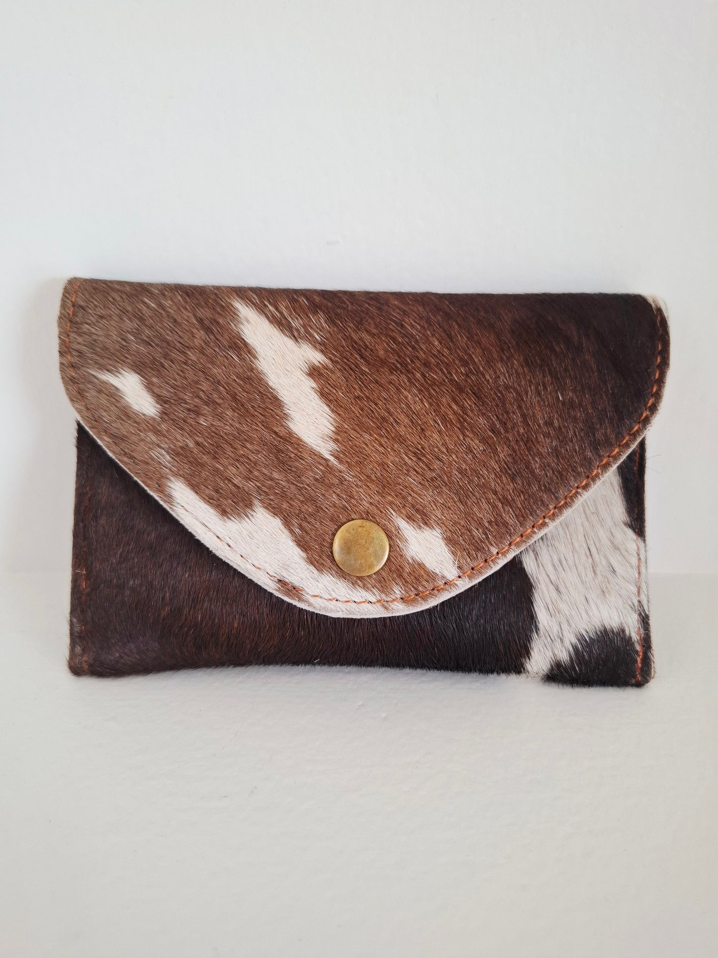 BNB Cow Hide Button Purse Mini