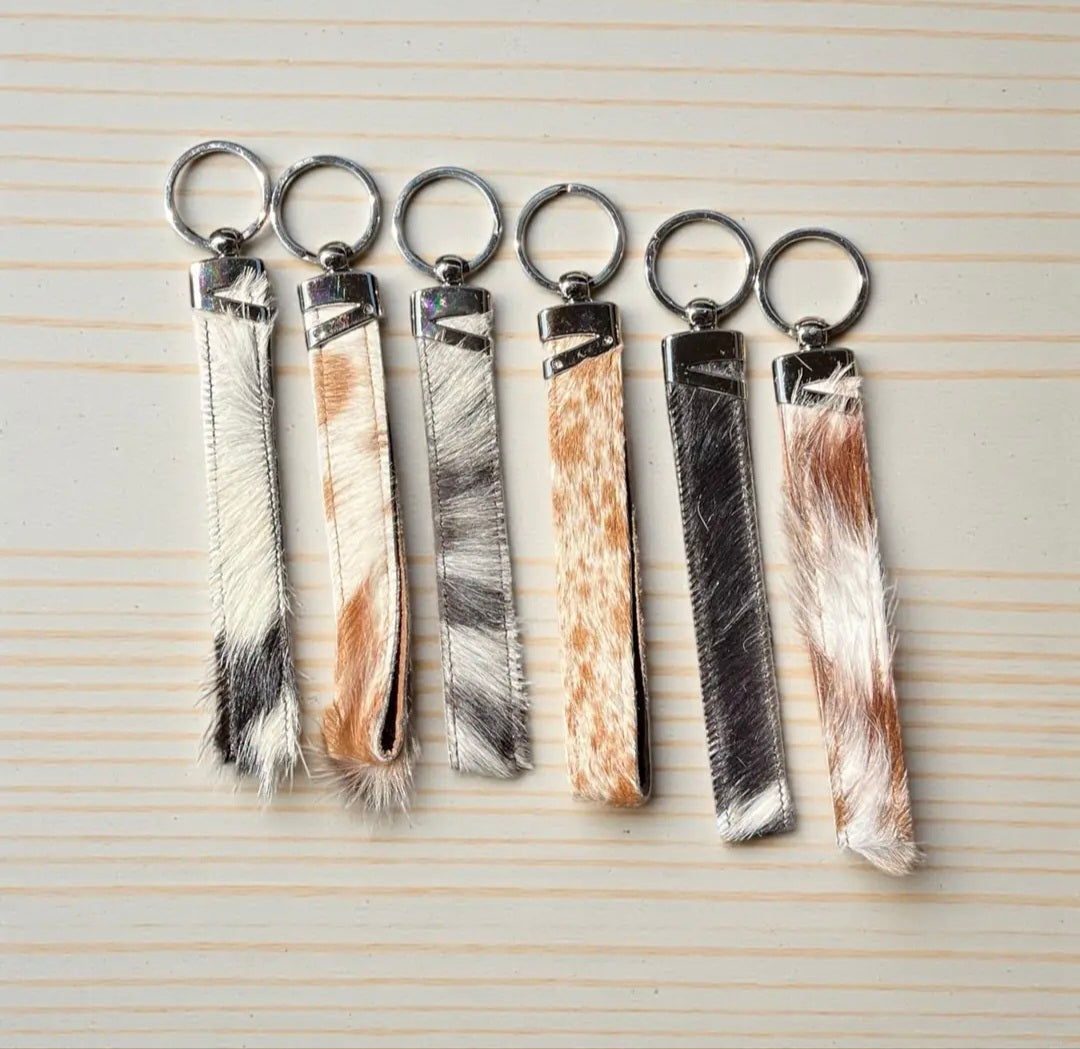 WL Cow Hide Wristlet