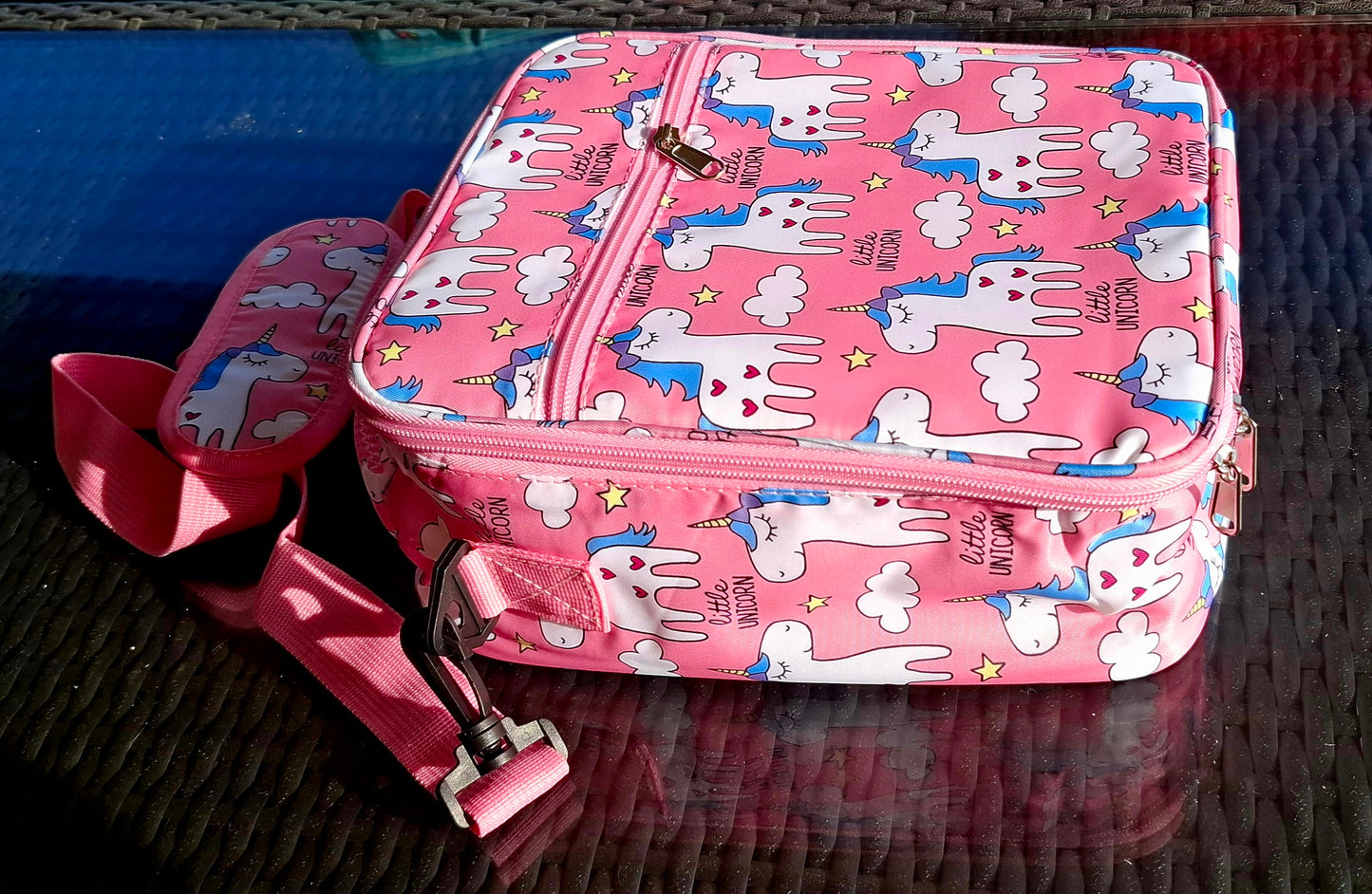 SS Insulated Cooler Bag - White Unicorns