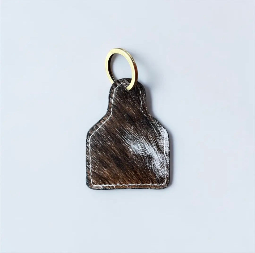 WL Cow Hide Key Ring- Pistols w. Hat