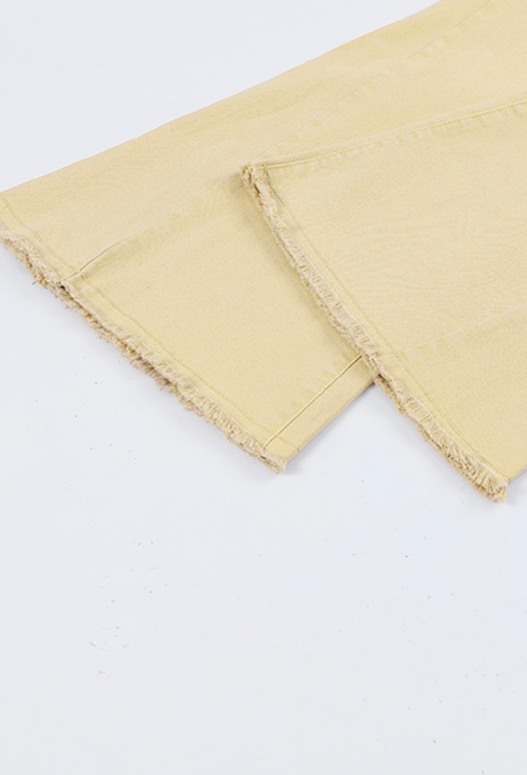 BNB Jeans- Khaki MW Raw Edge Flare