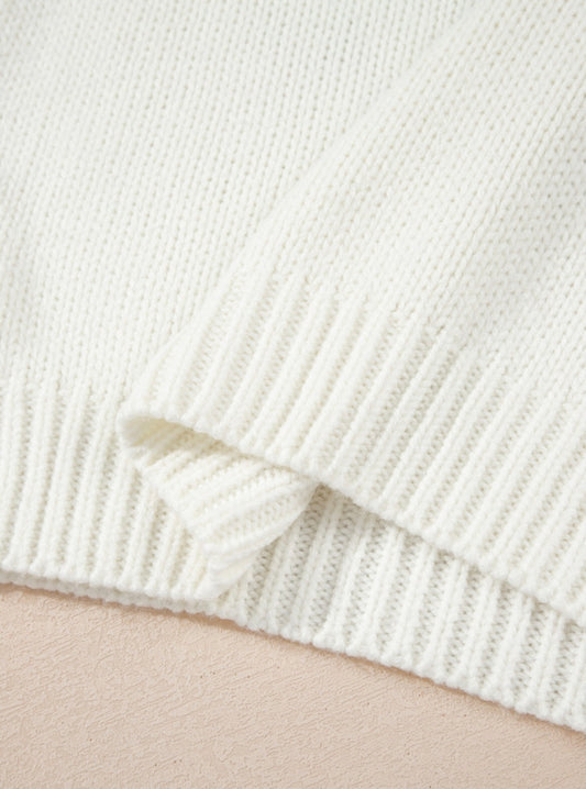 BNB Jumper - White - Bow Boots