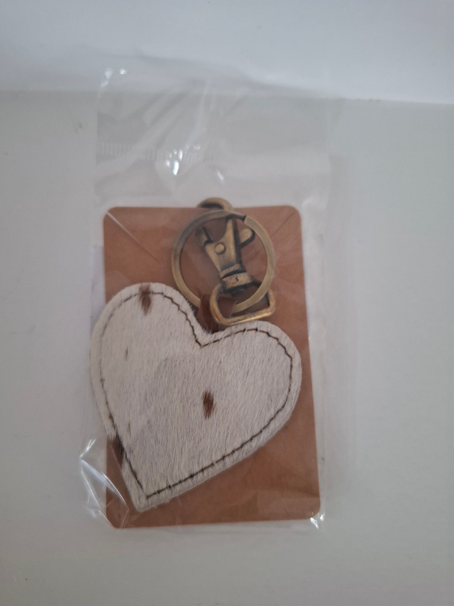 BNB Cow Hide Key Ring
