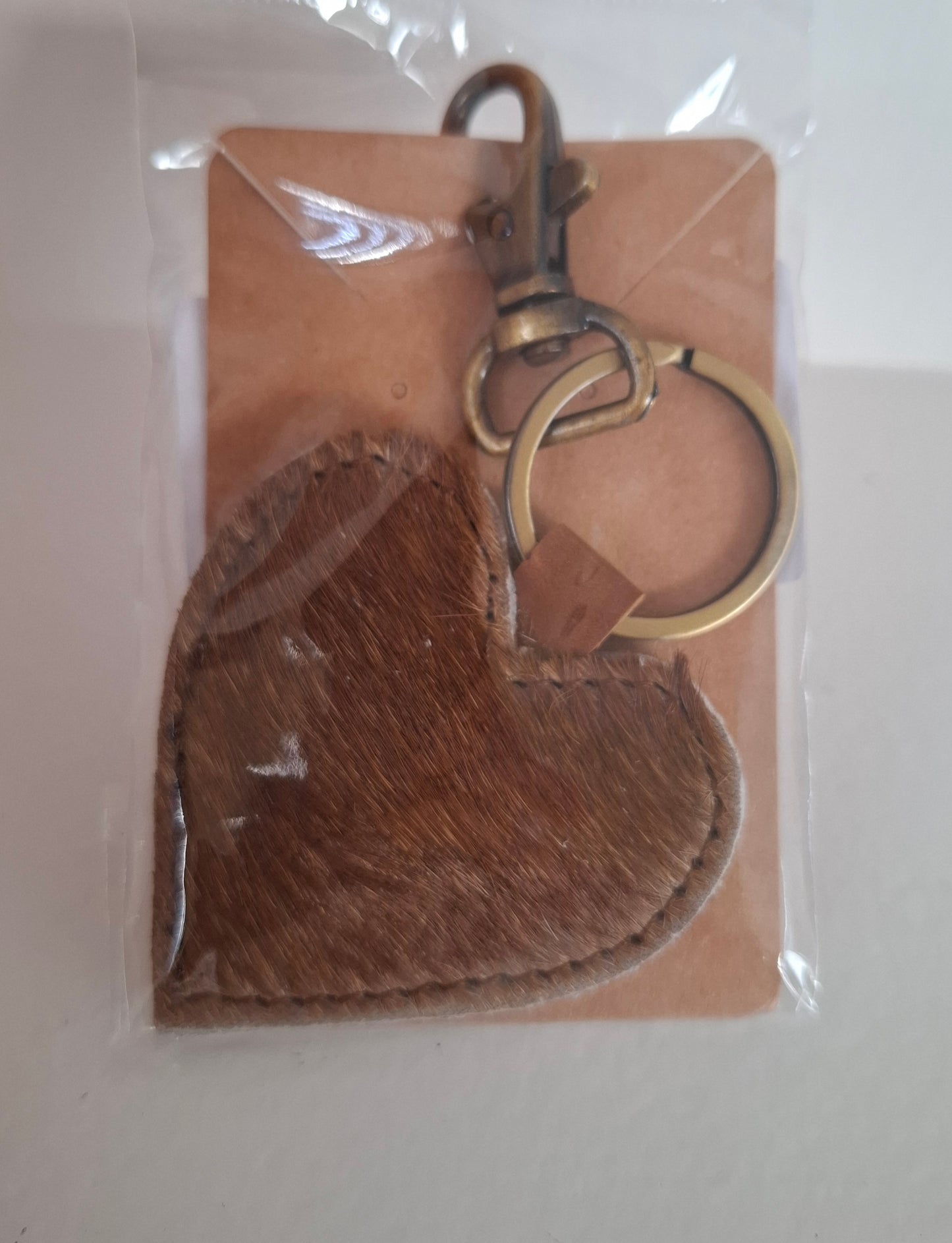 BNB Cow Hide Key Ring