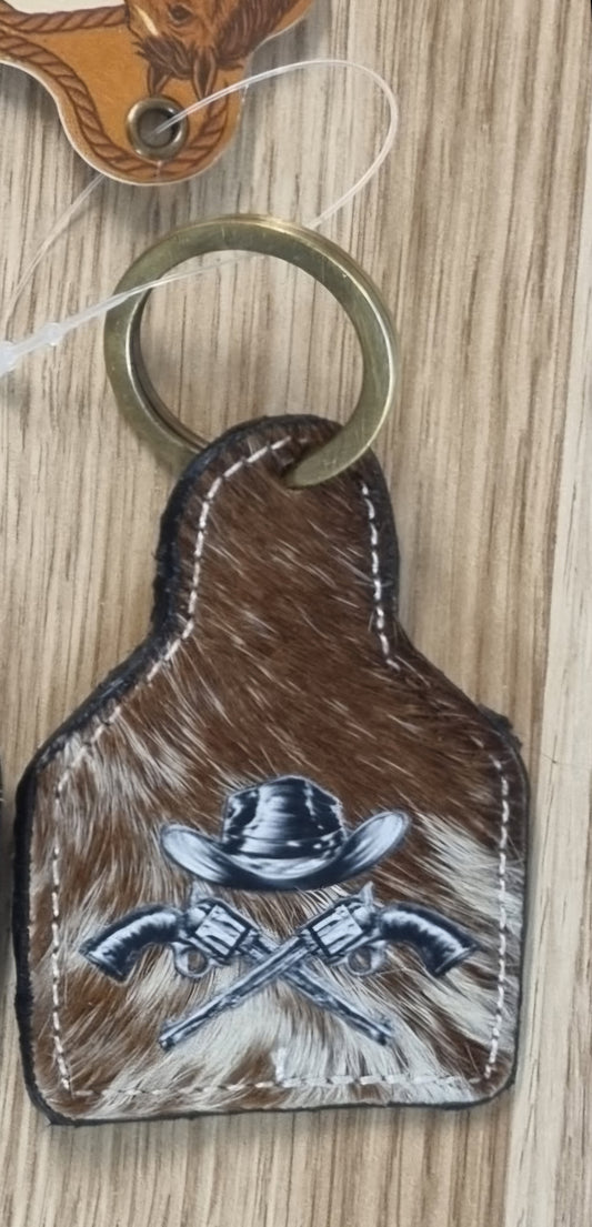 WL Cow Hide Key Ring(SECONDS)