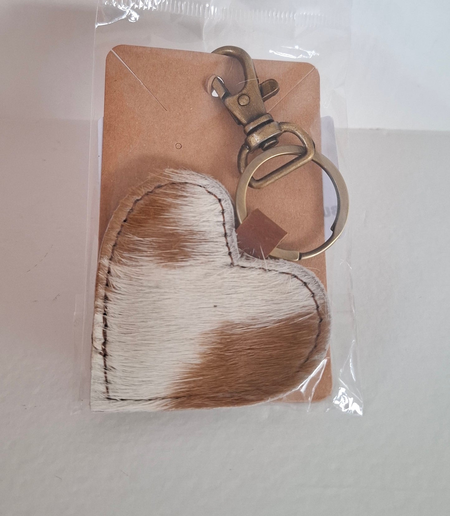BNB Cow Hide Key Ring