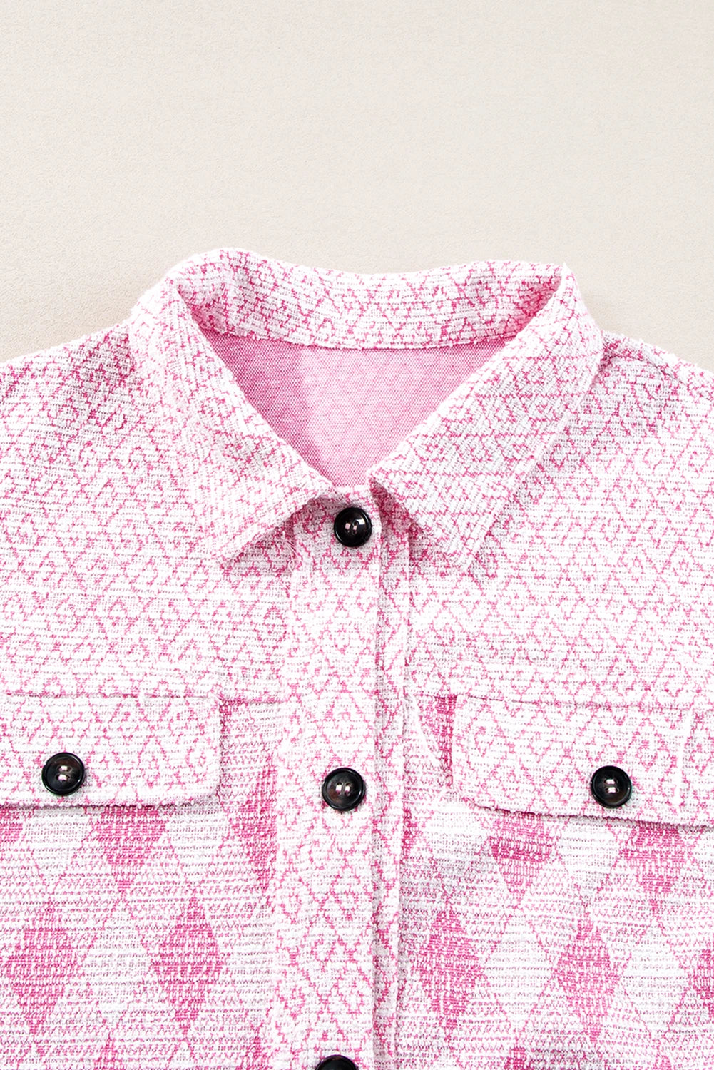 BNB Shacket - Pink - Geometric Style