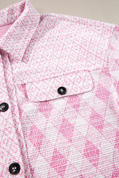 BNB Shacket - Pink - Geometric Style