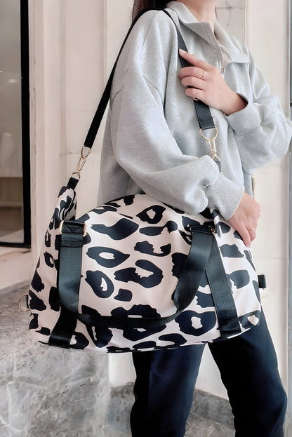 BNB Duffle - Leopard - Black & White