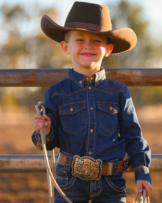 LSC Western Boys Long Sleeve Romper