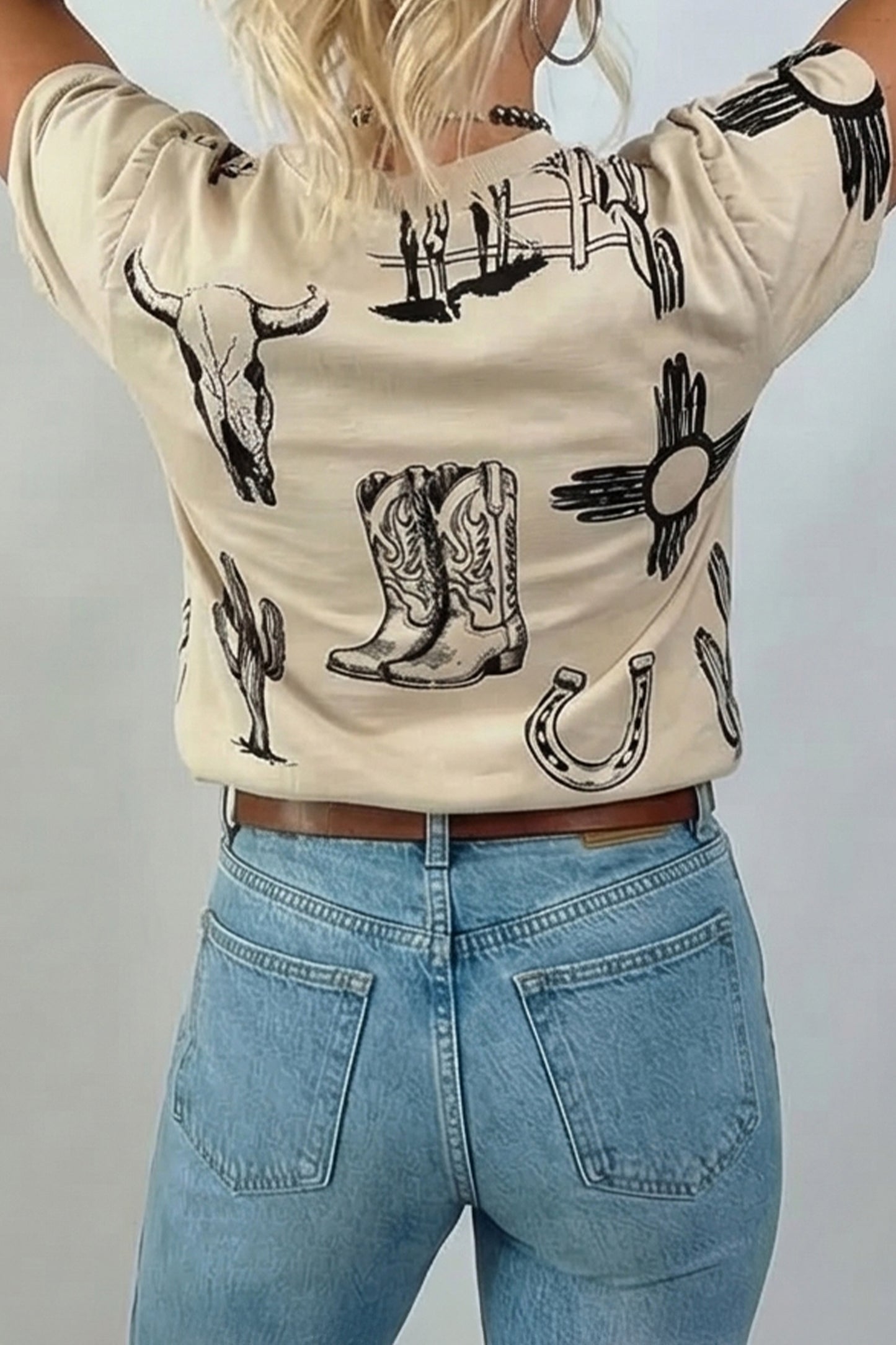 BNB Shirt - Beige - Retro Western