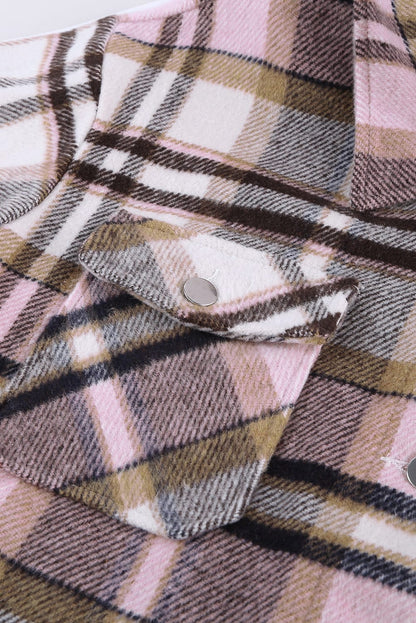 BNB Shacket - Purple - Plaid