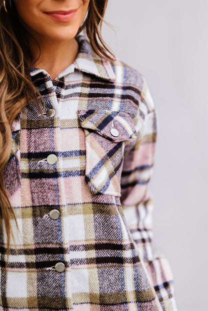 BNB Shacket - Purple - Plaid