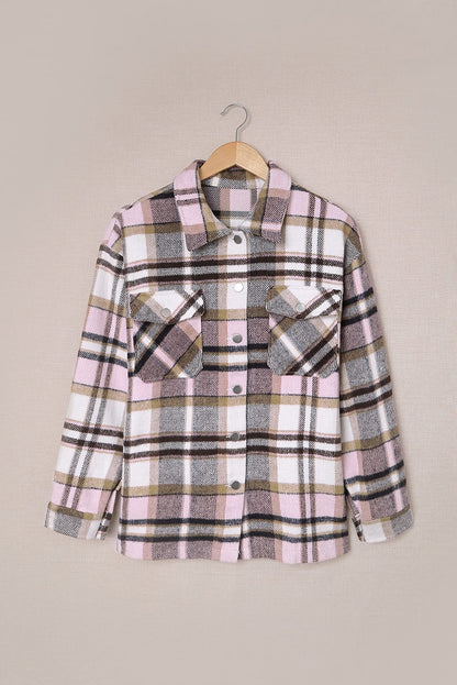 BNB Shacket - Purple - Plaid