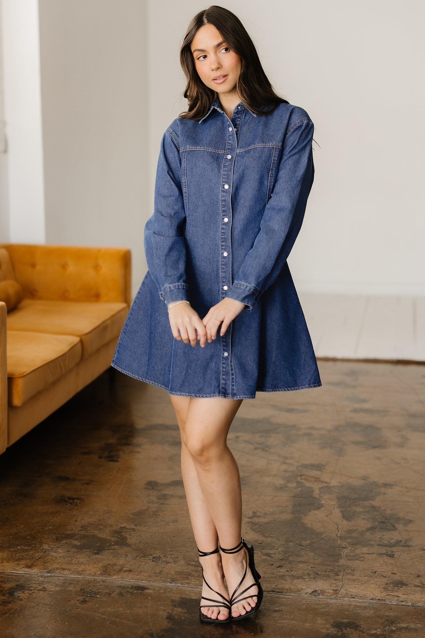 BNB Dress - Denim - Long Sleeve