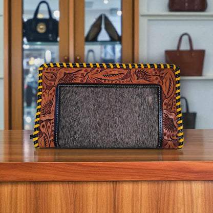 BNB Genuine Cow Hide Clutch Purse