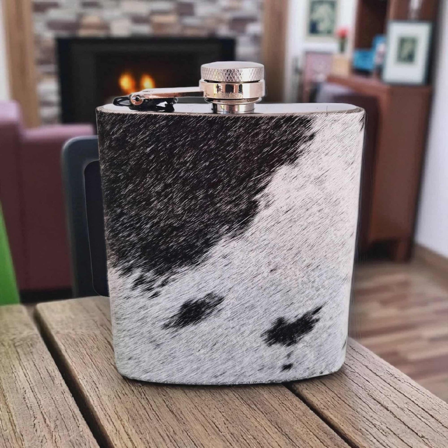 BNB Stainless Steel Cow Hide Flask