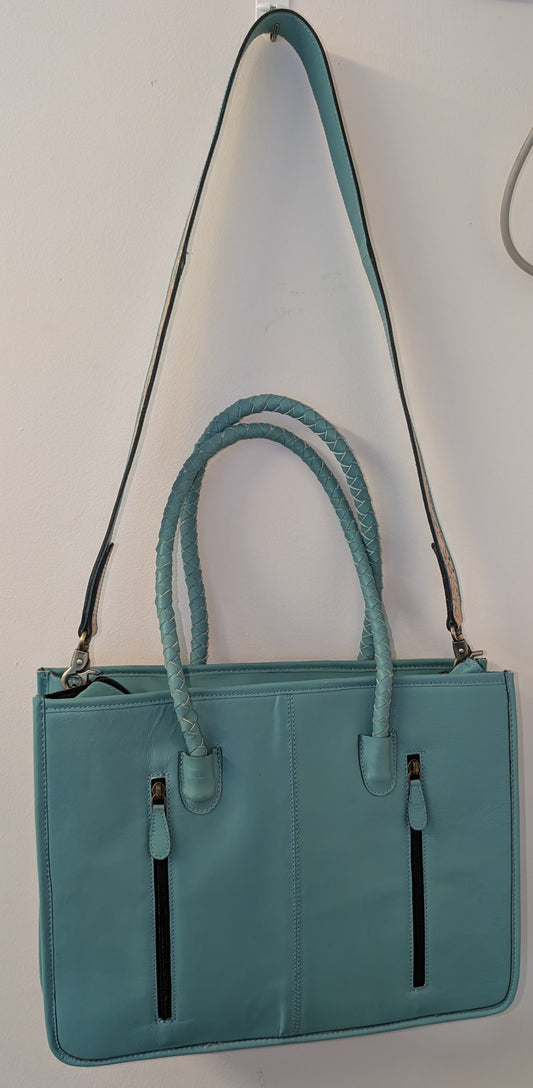 BNB Cowhide & Leather Tote Bag With Tassels - Large
