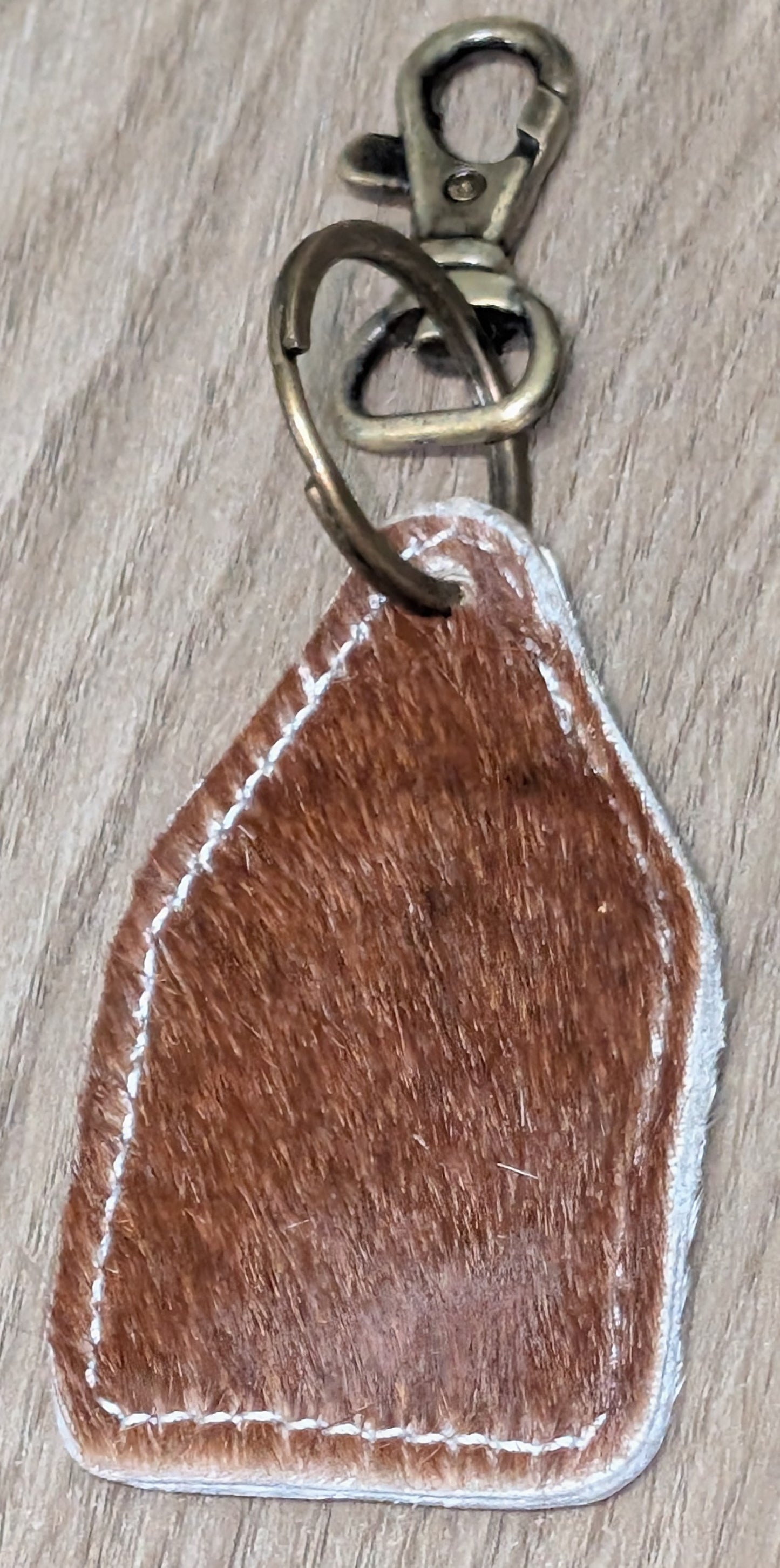 BNB Cow Hide Key Ring (Mini Cattle Tag)
