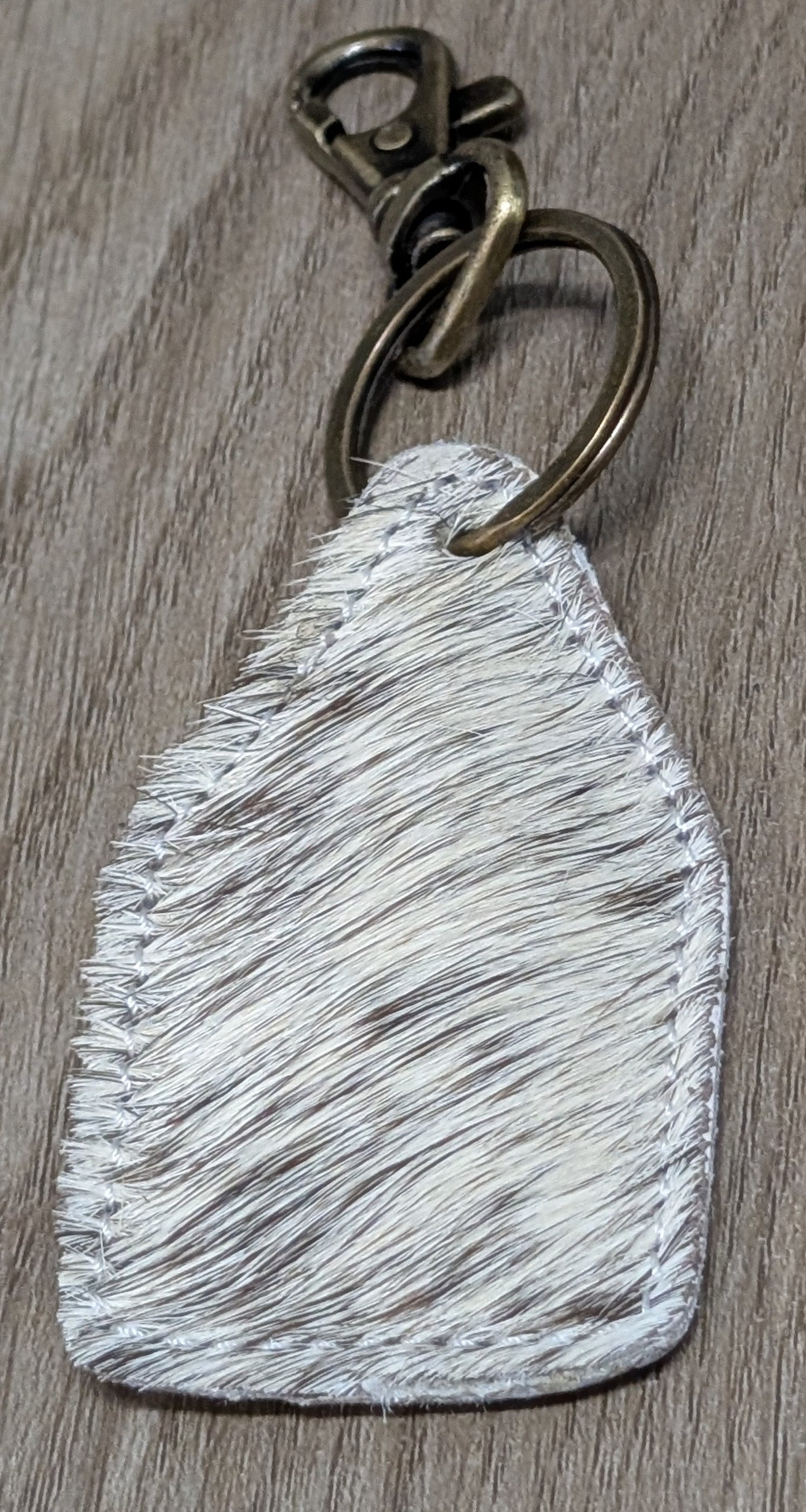 BNB Cow Hide Key Ring (Mini Cattle Tag)