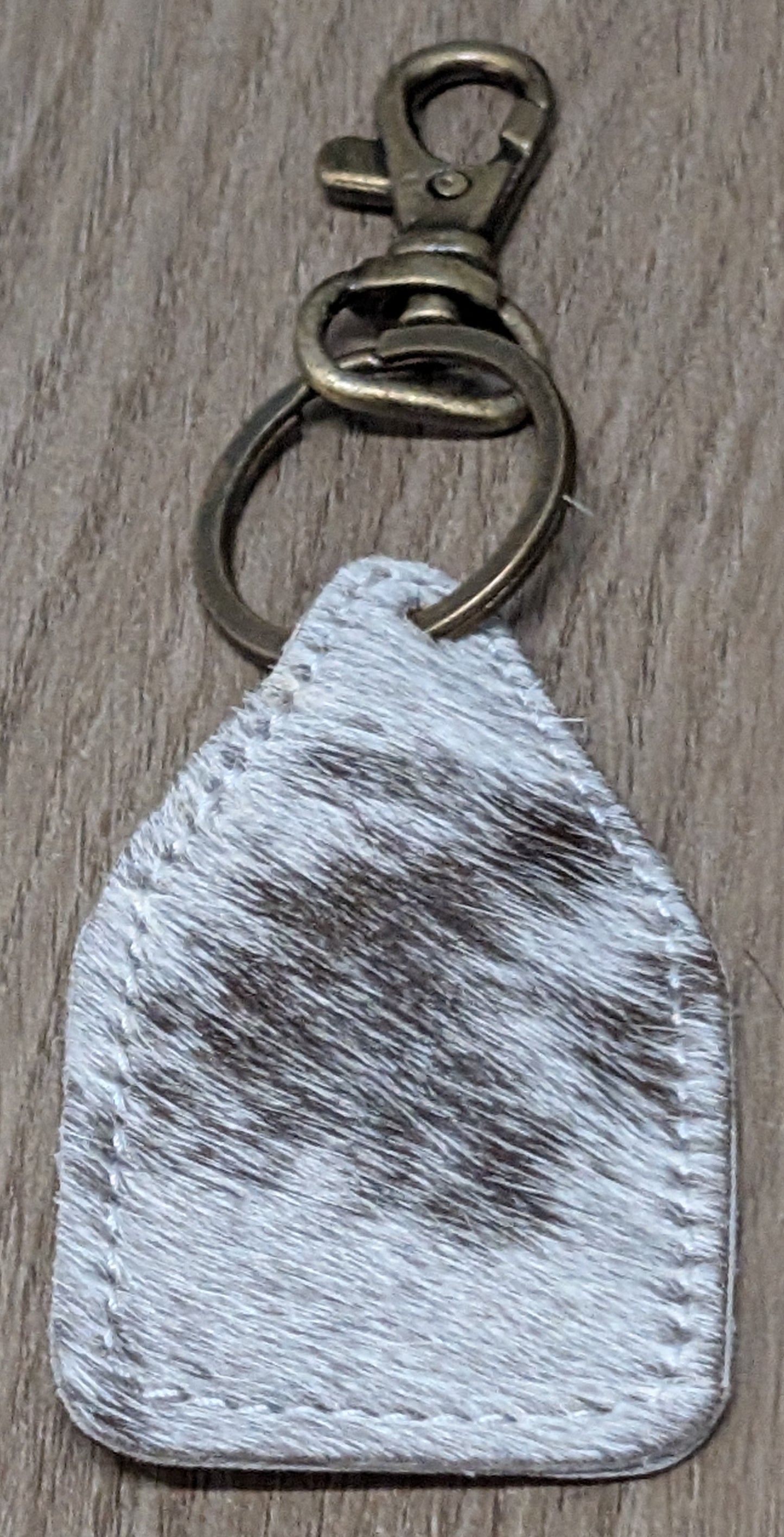 BNB Cow Hide Key Ring (Mini Cattle Tag)