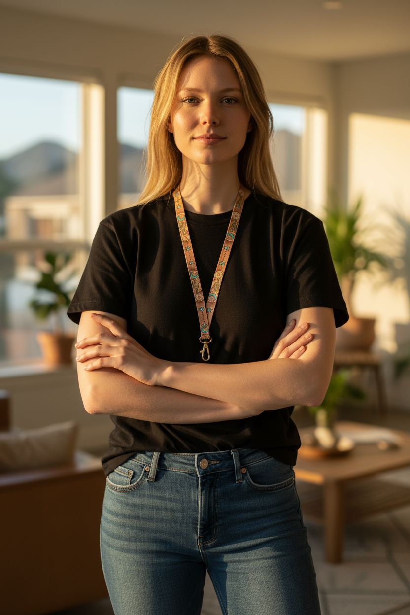 BNB Genuine Leather Western Lanyard