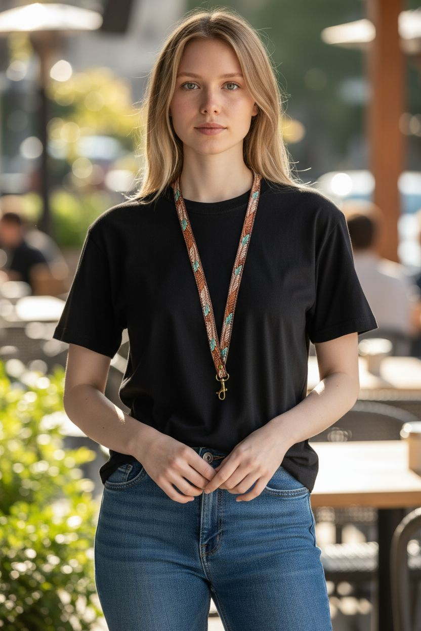 BNB Genuine Leather Western Lanyard