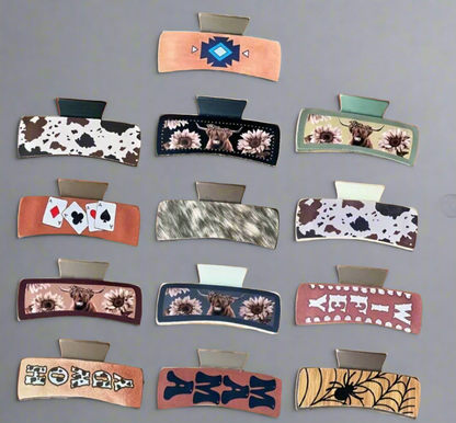 Western Style Claw Clips Large