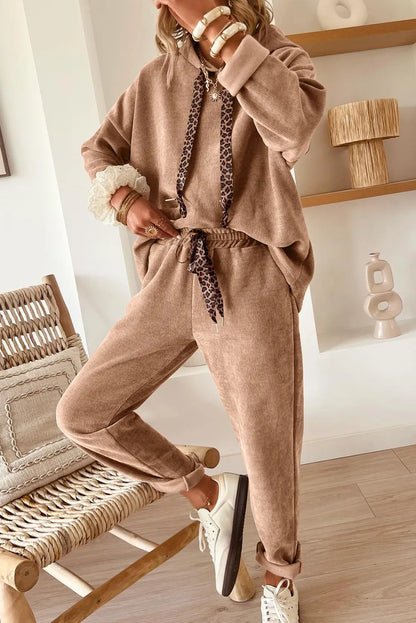 BNB Corduroy Hoodie - Dark Khaki