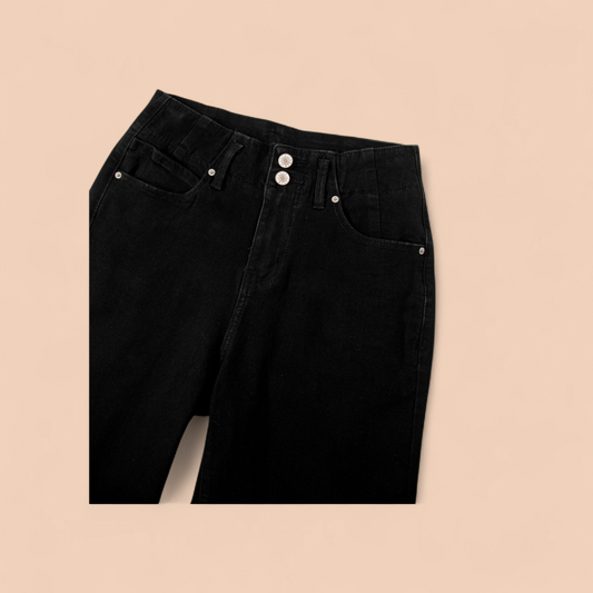 BNB Jeans - Black HW Wide Leg Jeans