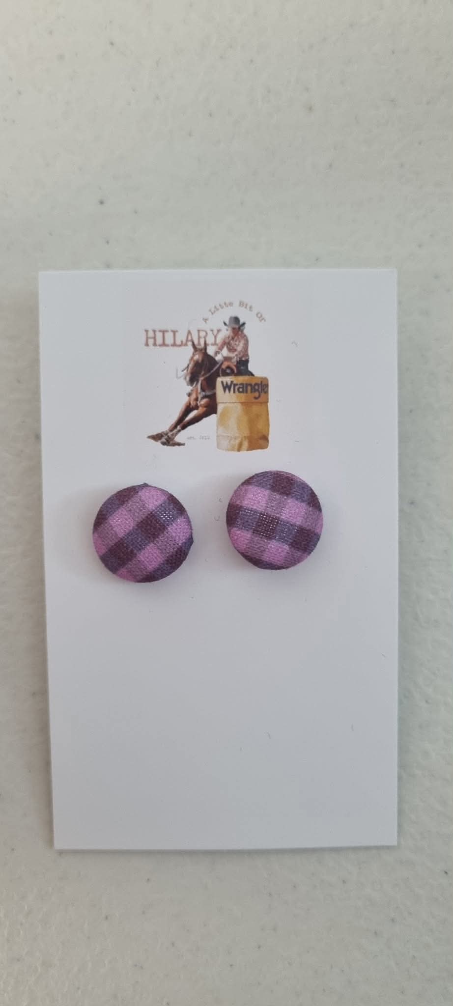 LBOH - Button Earrings 15mm