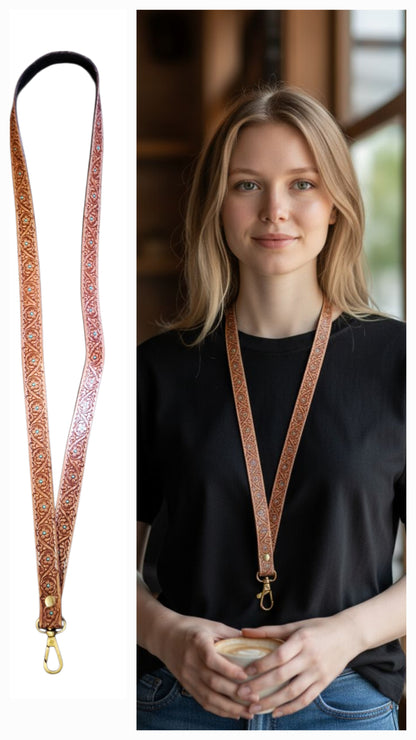 BNB Genuine Leather Western Lanyard