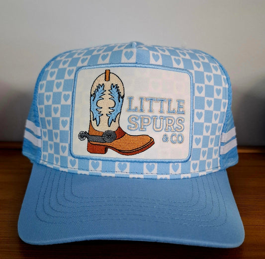 Little Spurs & Co - Blue Love Heart Cap