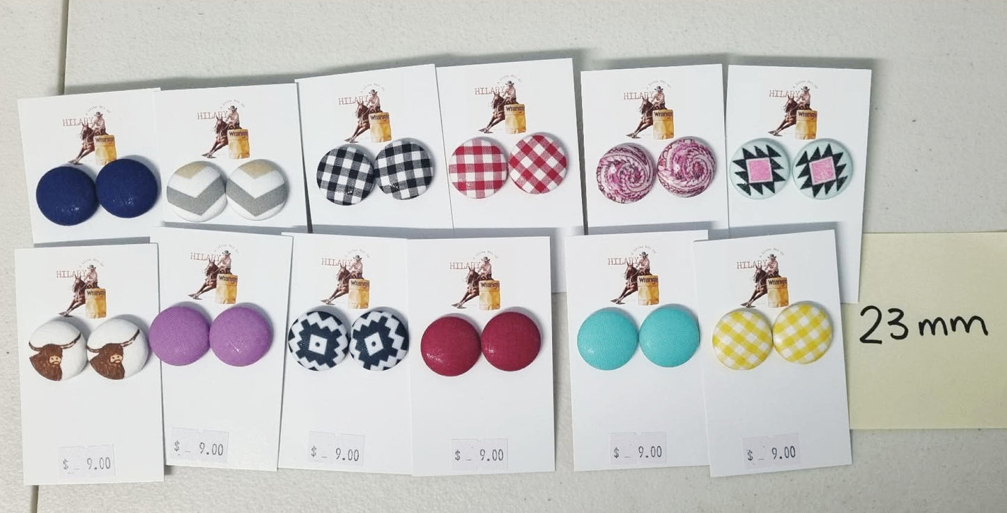 LBOH - Button Earrings 23mm