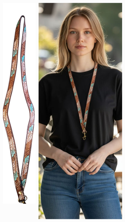 BNB Genuine Leather Western Lanyard