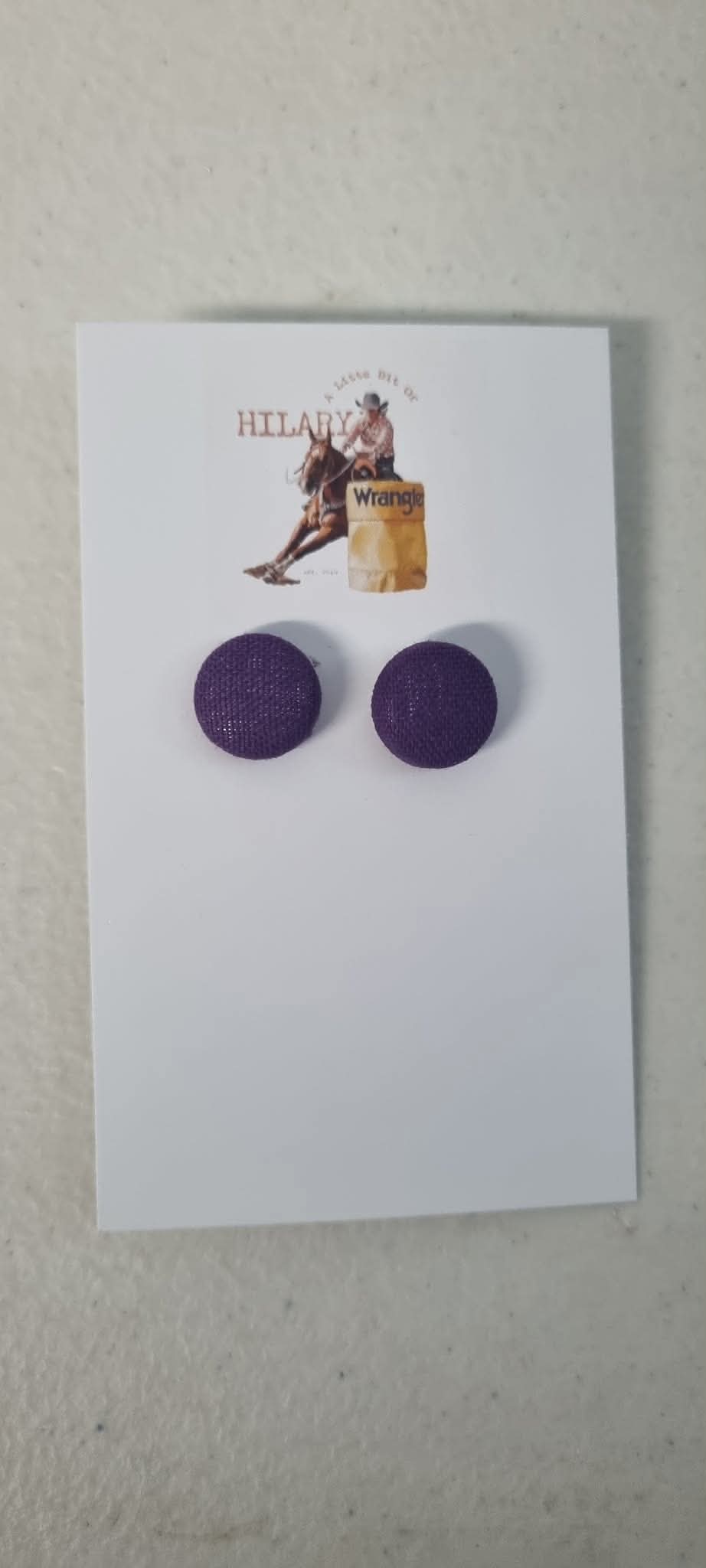 LBOH - Button Earrings 12mm