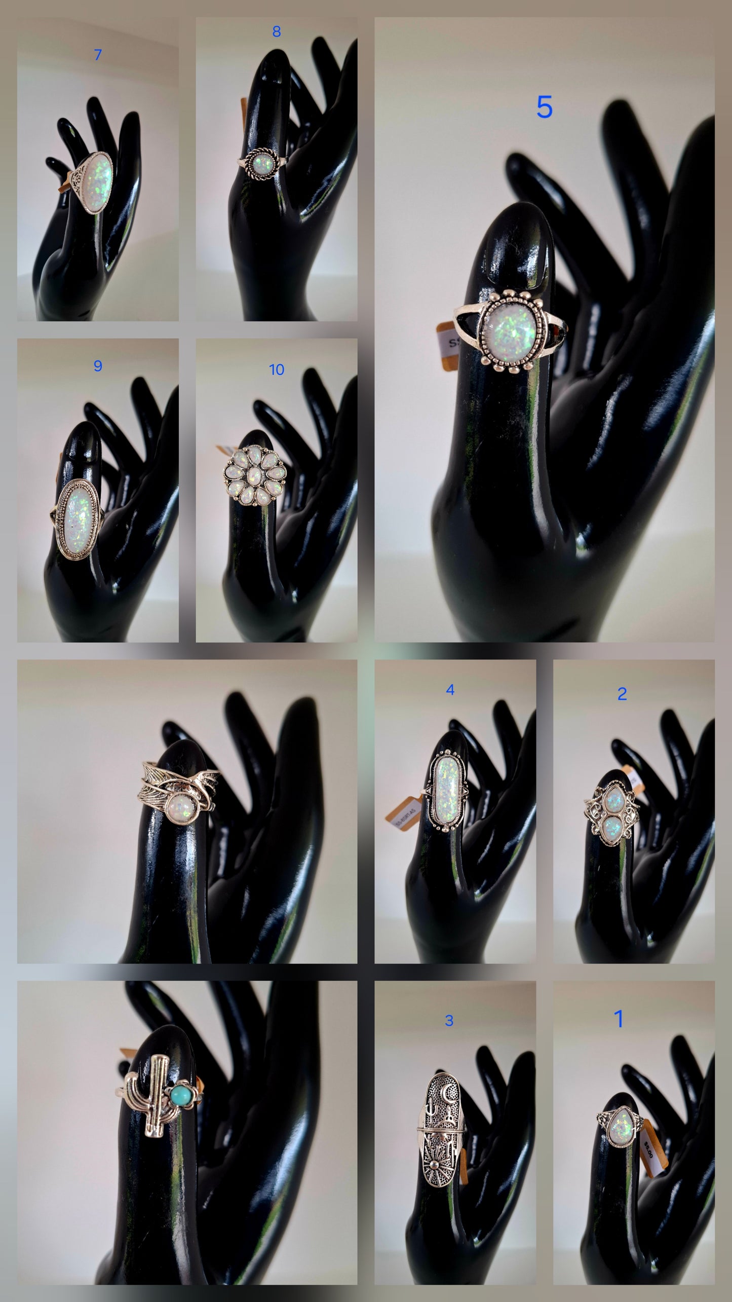 BNB Western Style Dress Rings