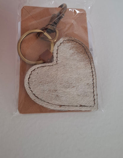 BNB Cow Hide Key Ring