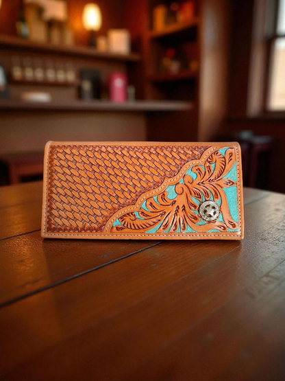 BNB Basketweave Slimline Wallet